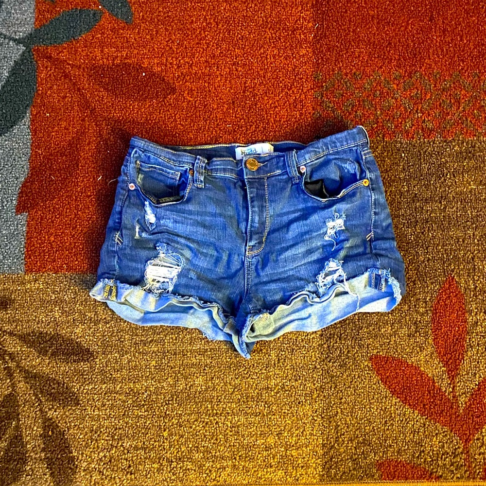 Ripped Jean Shorts